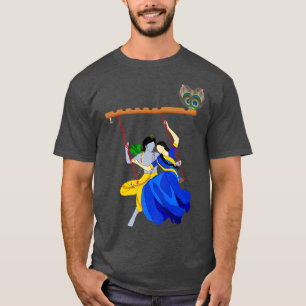 Camiseta Lord Krishna E Radha Eternal Love Premium