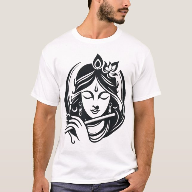 Camiseta Lord Krishna Face v1 (Frente)