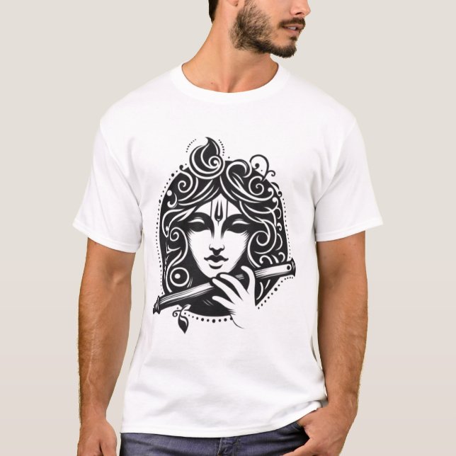 Camiseta Lord Krishna Face V4 (Frente)