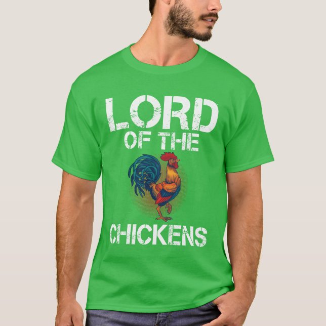Camiseta Lord of the Chickens Chicken Whisperer Chicken Car (Frente)