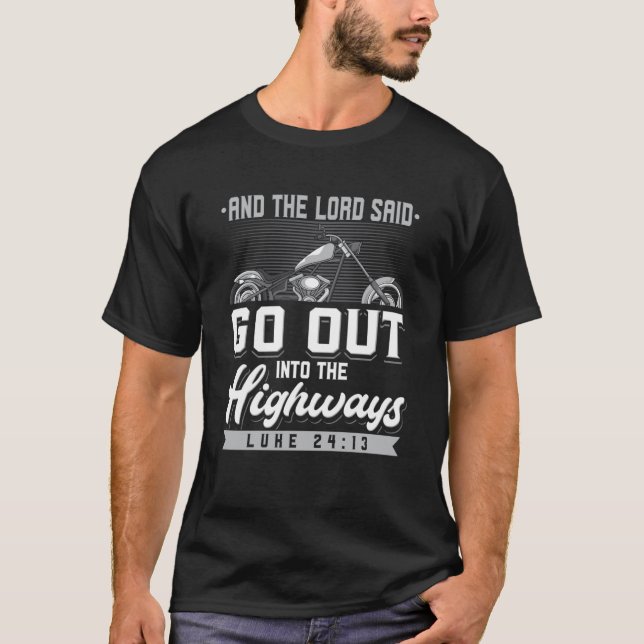 Camiseta Lord Said Sair Para As Autoestradas Luke 1423 Moto (Frente)