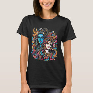 Camiseta Lord Shiva Durga Hindu Deus Mahadeva Goddess
