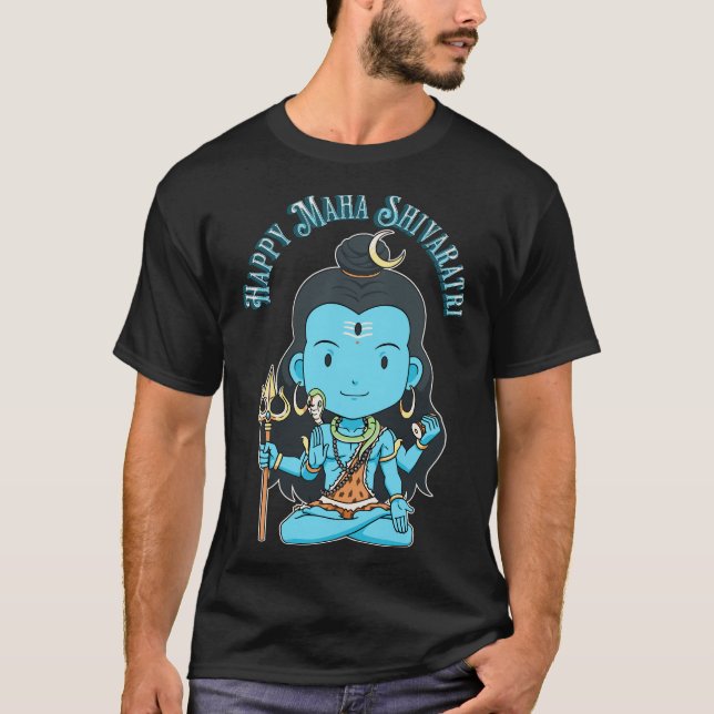 Camiseta Lord Shiva em Lotus Pose (Frente)