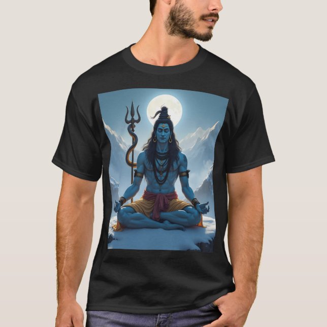 Camiseta Lord Shiva Hindu Deus da Vida e da Morte (Frente)