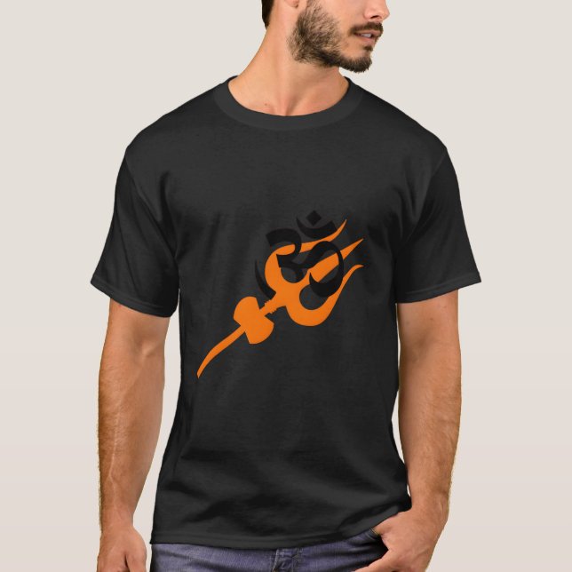 Camiseta Lord Shiva Trishul E Om Espiritual (Frente)