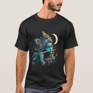 Camiseta Lord Shri Krishna Hindu Deus Shri Krishna Amor