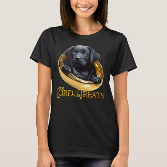 Camiseta Lorde Dos Tratamentos Black Labrador Puppy (Frente)