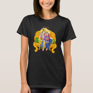 Camiseta Lorde Krishna E Devi Radha Meditação Hindu Deity