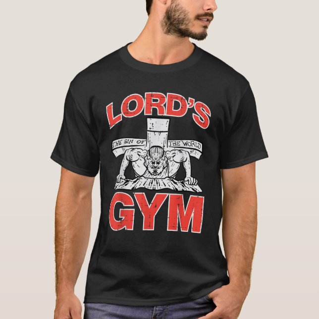 Camiseta Lordes Gym Jesus Empurra Malhação de Trabalho Cris (Frente)