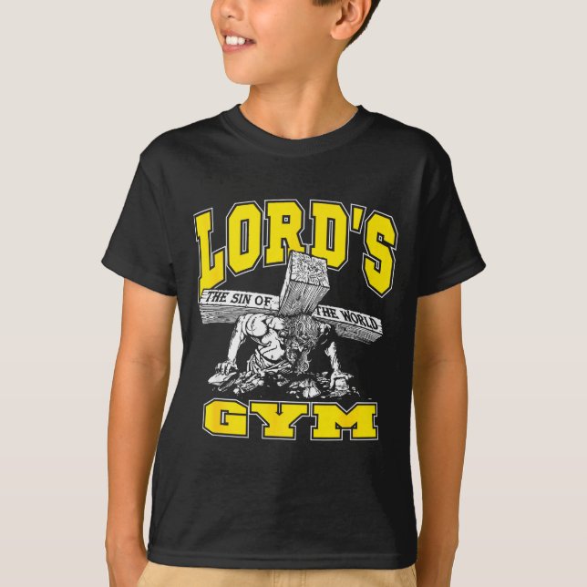 Camiseta Lords Gym - Lord's The Sin Of World Jesus  (Frente)