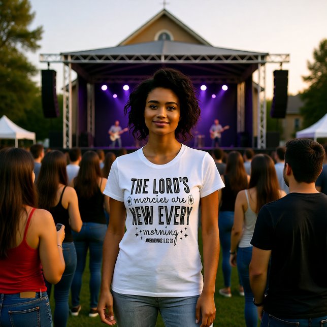 Camiseta Lord's Mercies New Every Morning Lamentations (Criador carregado)