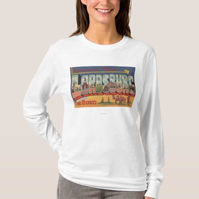 Camiseta Lordsburg, New mexico - grandes cenas da letra (Frente)