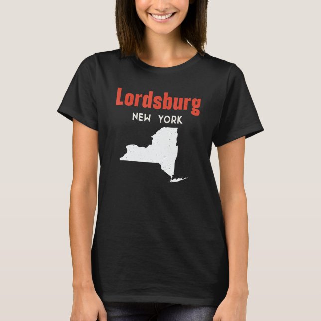 Camiseta Lordsburg New York USA State America Travel New Yo (Frente)