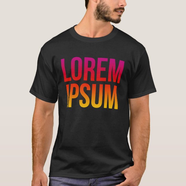 Camiseta Lorem Ipsum Legal Texto Sem Razão Citação (Frente)