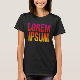 Camiseta Lorem Ipsum Legal Texto Sem Razão Citação