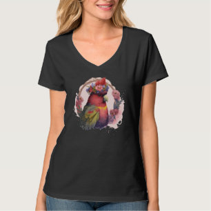 Camiseta Loro Lorikeet Fofo Papagaio Lorro Vermelho Coroa d
