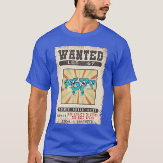 Camiseta Los 67 Brainrot Funny Wanted Poster for Boys eens
