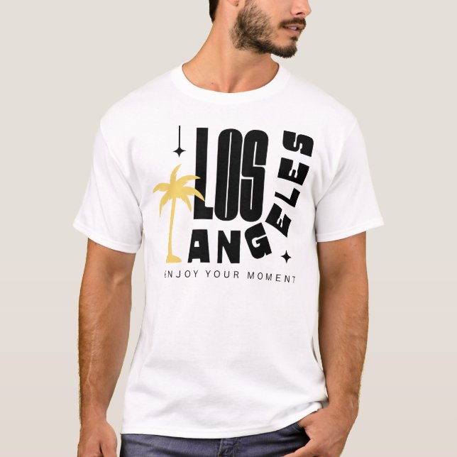 Camiseta Los Angeles - Aproveite seu momento, Retro (Frente)