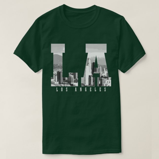 Camiseta Los Angeles Baseball Skyline na Califórnia Player  (Frente do Design)