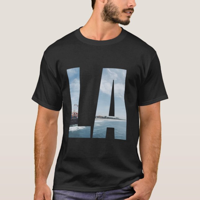 Camiseta Los Angeles Ca Hoodie La Papais noeis Monica Pier  (Frente)