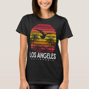 Camiseta Los Angeles California CA Vintage Beach Retro Sun