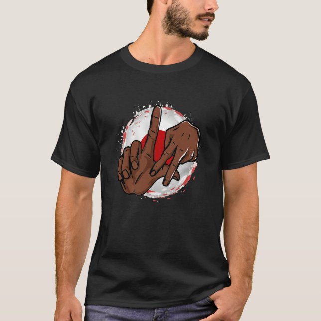 Camiseta Los Angeles California Chicano Japan Flag LA Hand  (Frente)