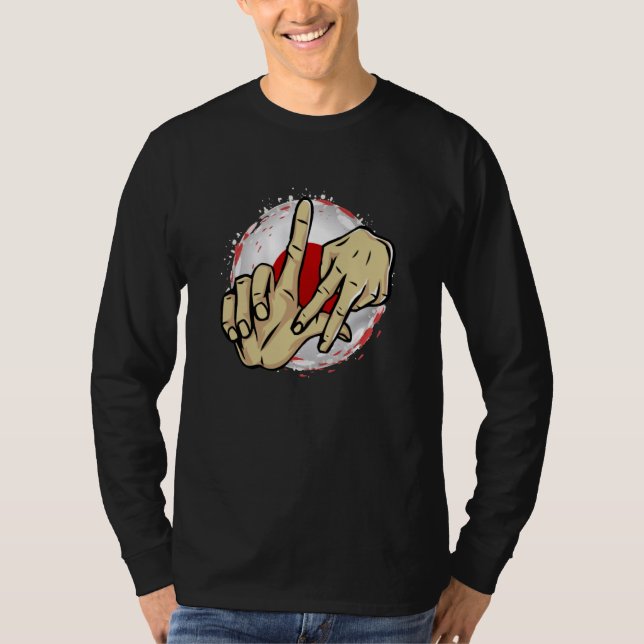 Camiseta Los Angeles California Chicano Japan Flag LA Hand  (Frente)