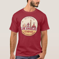 Los Angeles California City Skyline Emblem