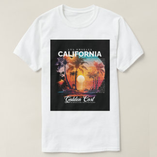 Camiseta Los Angeles California T-Shirt – Golden Coast Vibe