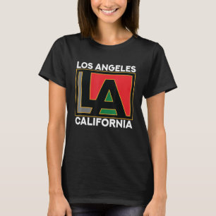 Camiseta Los Angeles California Usa Vintage Retro Typografo