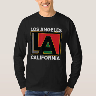 Camiseta Los Angeles California Usa Vintage Retro Typografo