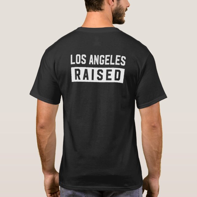 Camiseta Los Angeles criou a cidade natal da Califórnia Ca  (Verso)