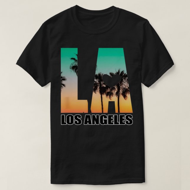 Camiseta Los Angeles design LA Palm Tree Sunset Boulevard T (Frente do Design)