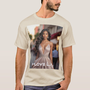 CAMISETA LOS ANGELES - EU AMO LA
