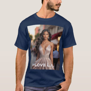CAMISETA LOS ANGELES - EU AMO O LA