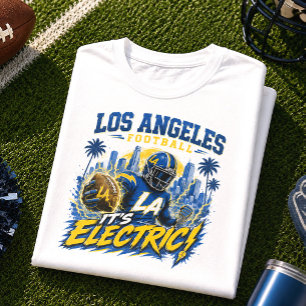 Camiseta Los Angeles Futebol Dia de Jogo É Elétrico