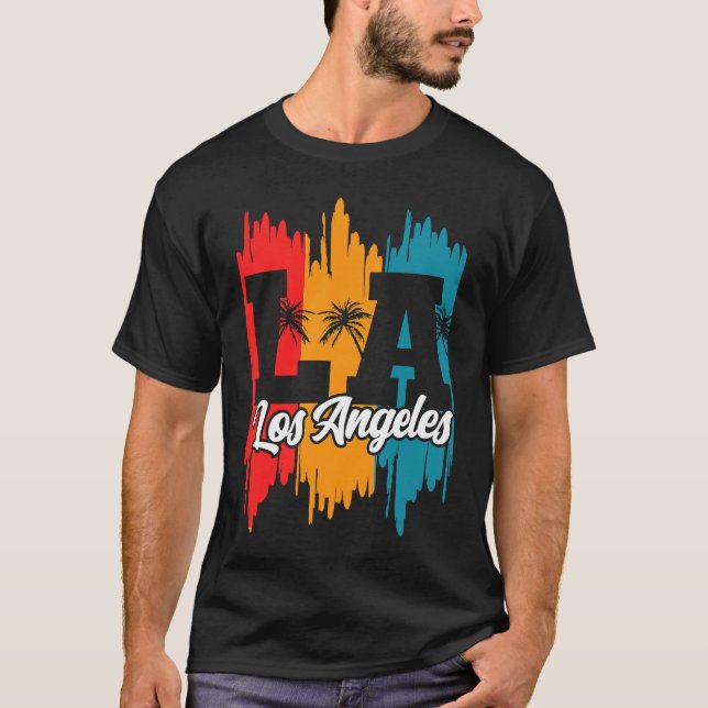 Camiseta Los Angeles LA California   2 (Frente)