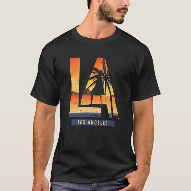 Camiseta Los Angeles LA California Gift Premium_3 (Frente)