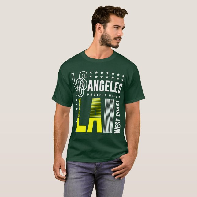 Camiseta Los Angeles LA Costa Oeste (Frente Completa)