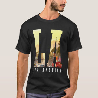 Camiseta Los Angeles La Skyline California La