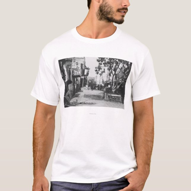 Camiseta Los Angeles, opinião de CA da rua de Olvera (Frente)
