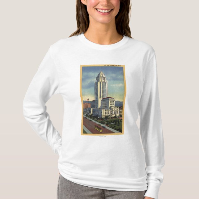 Camiseta Los Angeles, opinião de CaliforniaA da câmara (Frente)