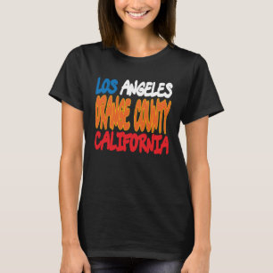 Camiseta Los Angeles Orange County California Retro Vintage