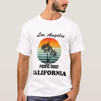 Camiseta Los Angeles Pacific Coast California Sunset Tee
