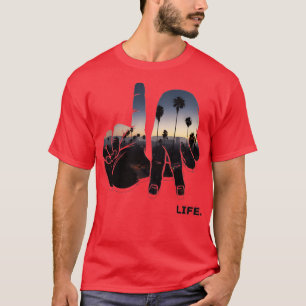 Camiseta Los Angeles - Sinal de Mão La Hand Sinal TShirt 1