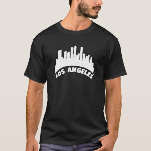 Camiseta Los Angeles Skyline Nome da Cidade Person