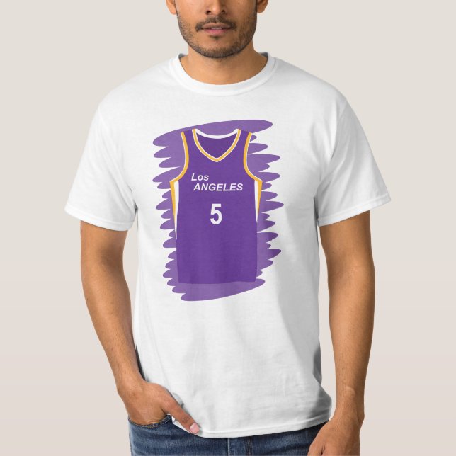 Camiseta Los Angeles Sparks número 5 uniforme (Frente)