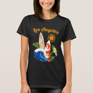 Camiseta Los Angeles TShirt LA California Surfboards Beach