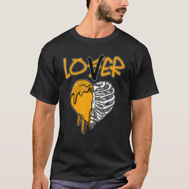 Camiseta Loser  Dripping Heart OG Yellow Toe 1s Matching (Frente)