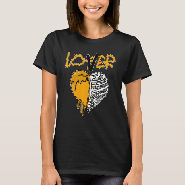 Camiseta Loser  Dripping Heart OG Yellow Toe 1s Matching (Frente)
